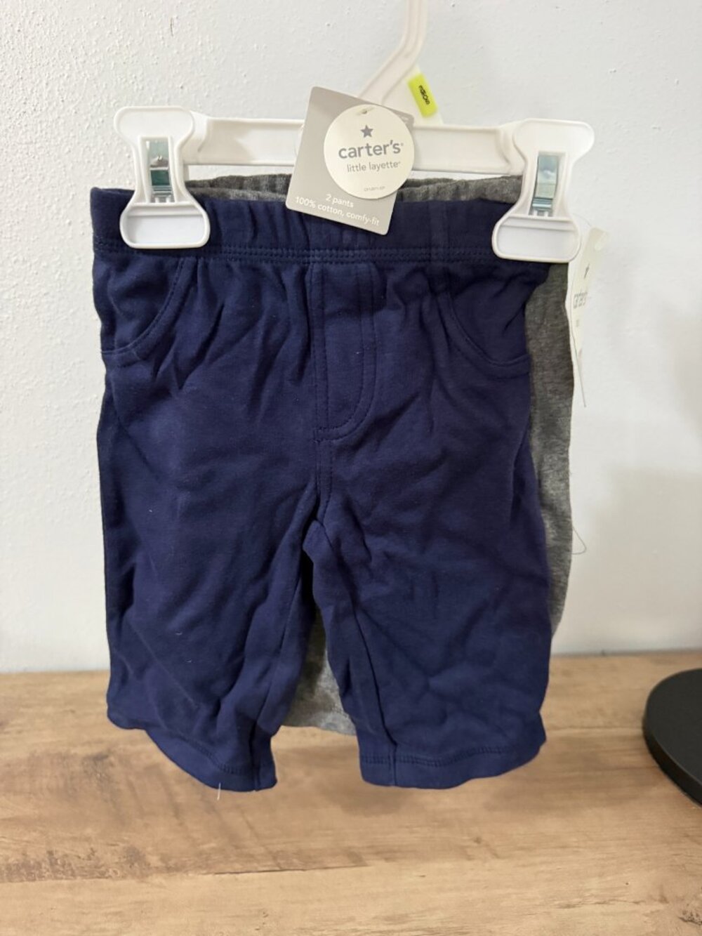 NWT Carter's Navy Gray Baby Pants 2 Pack 3 Months 💙